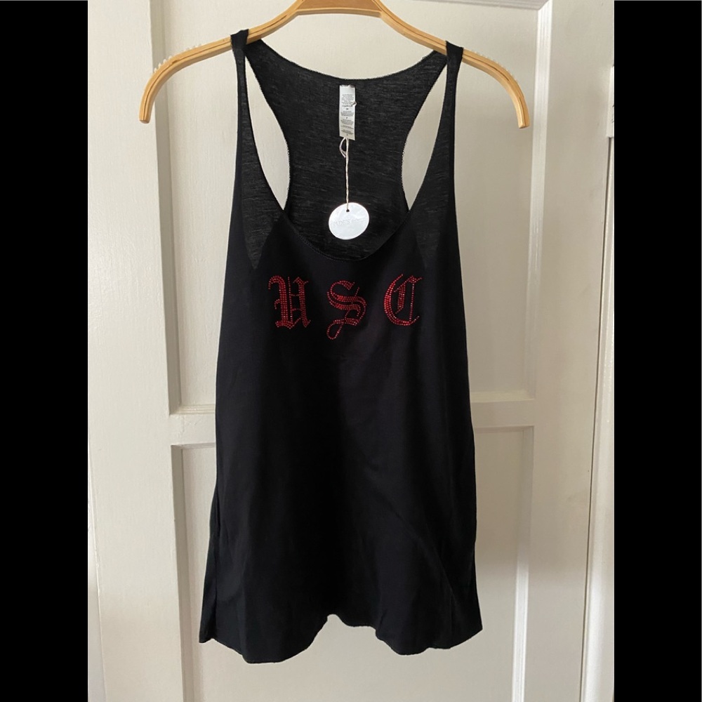 Rhinestone USC Ladies Tank